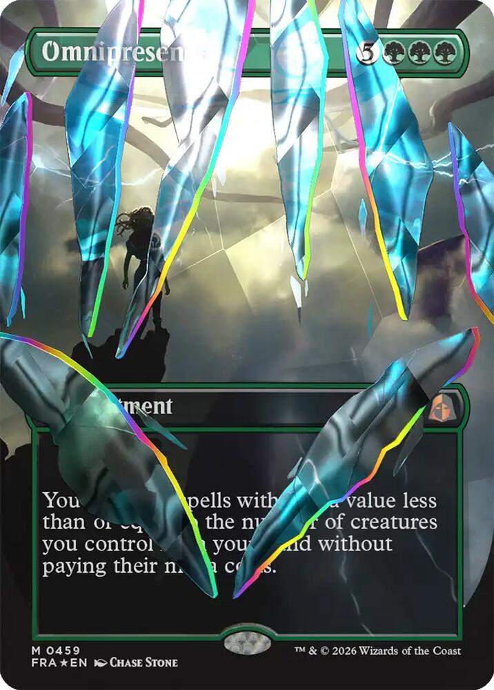 Omnipresence (Borderless) (Facet Foil) (0459) - MTG card