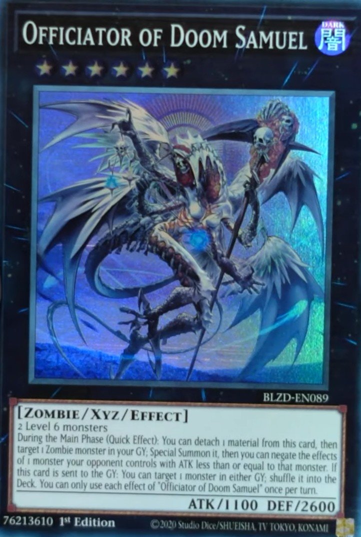 Officiator of Doom Samuel - Blazing Dominion Yu-Gi-Oh! spoiler