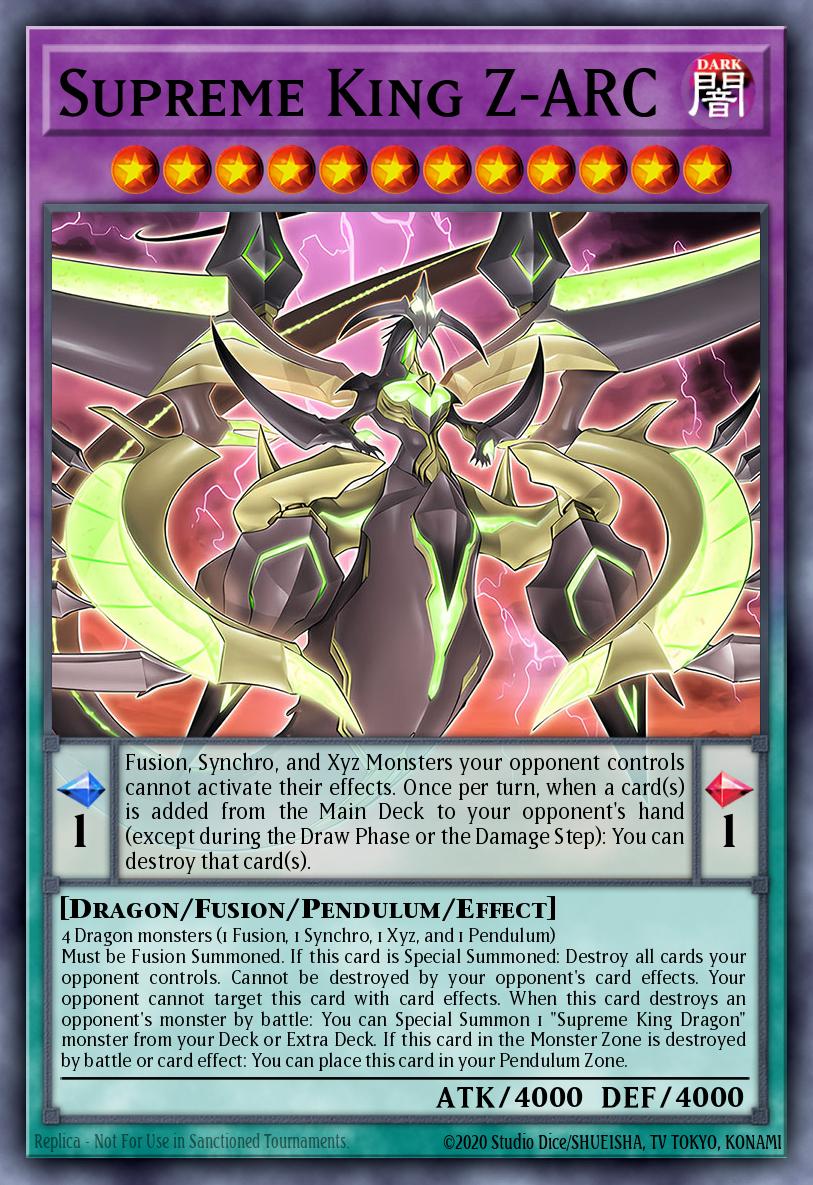 Supreme King Z-ARC - Battles of Legend: Glorious Gallery Yu-Gi-Oh! spoiler