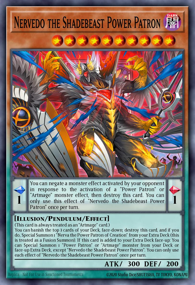 Nervedo the Shadebeast Power Patron - Blazing Dominion Yu-Gi-Oh! spoiler