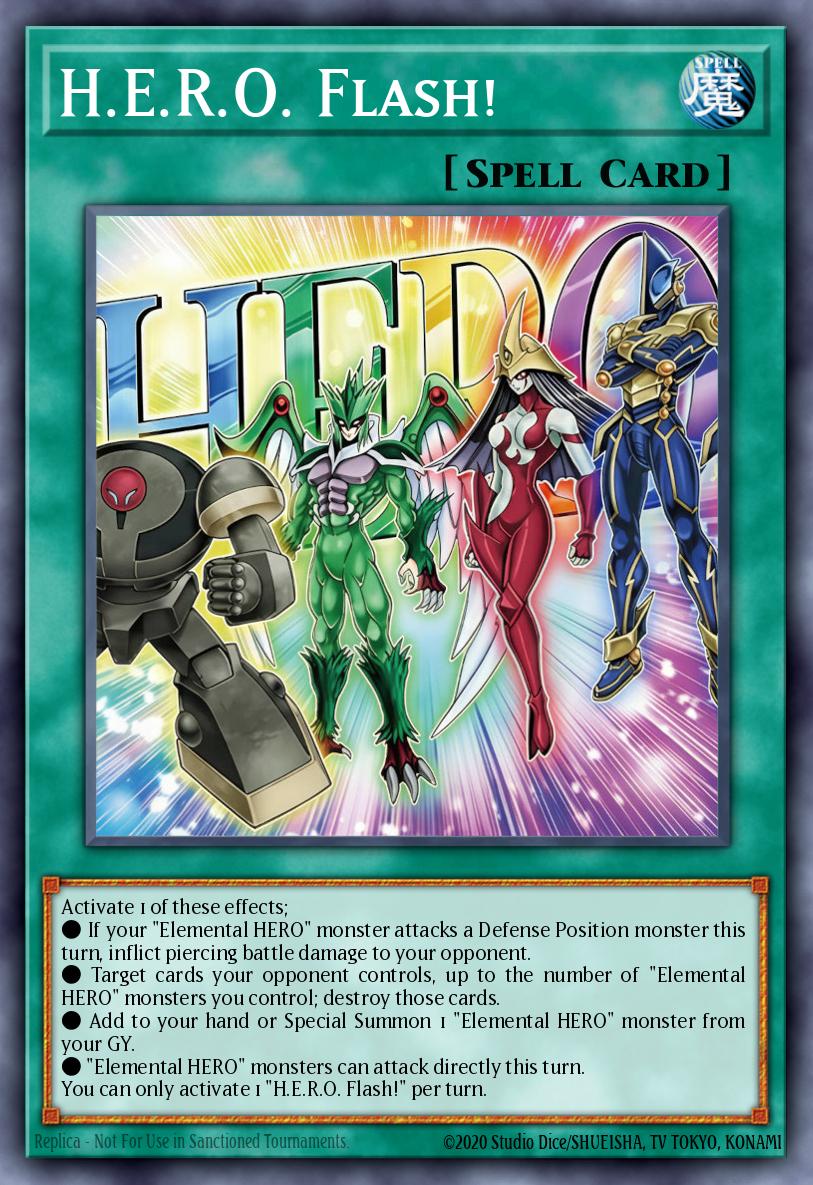 H.E.R.O. Flash! - Blazing Dominion Yu-Gi-Oh! spoiler