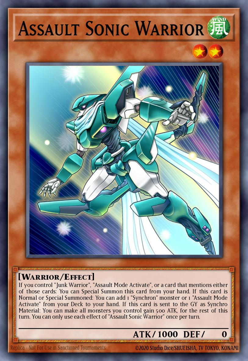 Assault Sonic Warrior - Blazing Dominion Yu-Gi-Oh! spoiler