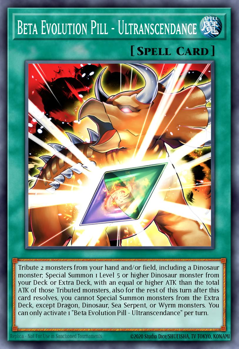 Beta Evolution Pill - Ultranscendance - Battles of Legend: Glorious Gallery Yu-Gi-Oh! spoiler