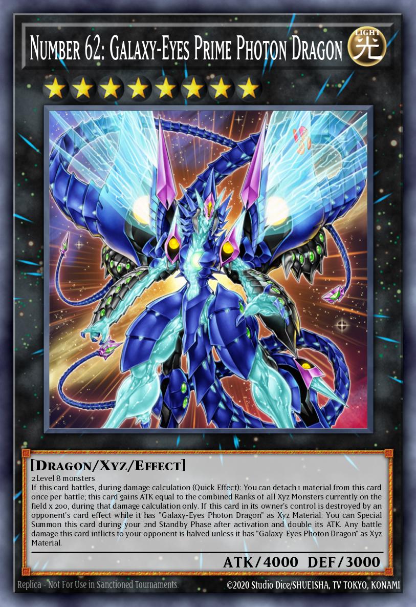 Number 62: Galaxy-Eyes Prime Photon Dragon - Battles of Legend: Glorious Gallery Yu-Gi-Oh! spoiler