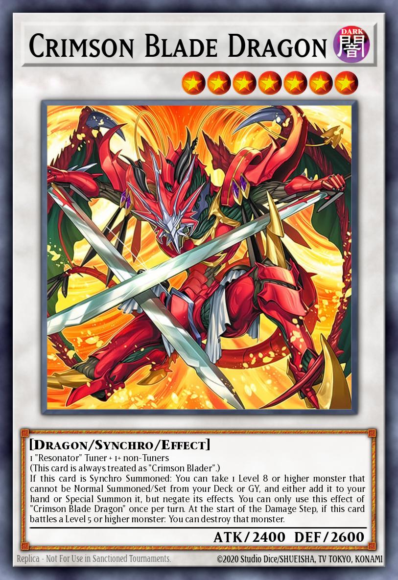 Crimson Blade Dragon - Blazing Dominion Yu-Gi-Oh! spoiler