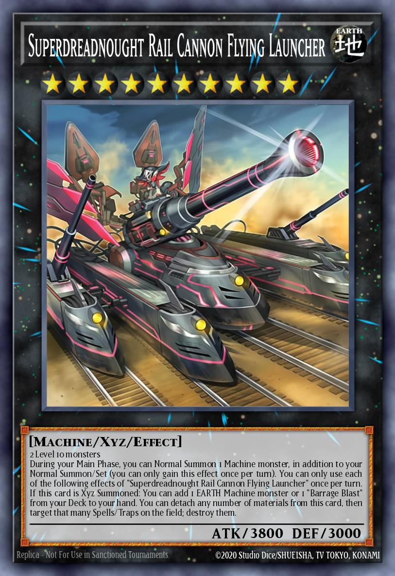 Superdreadnought Rail Cannon Flying Launcher - Blazing Dominion Yu-Gi-Oh! spoiler