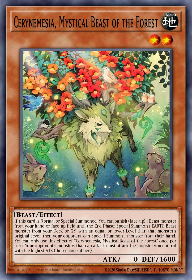 Cerynemesia, Mystical Beast of the Forest - Chaos Origins Yu-Gi-Oh! spoiler