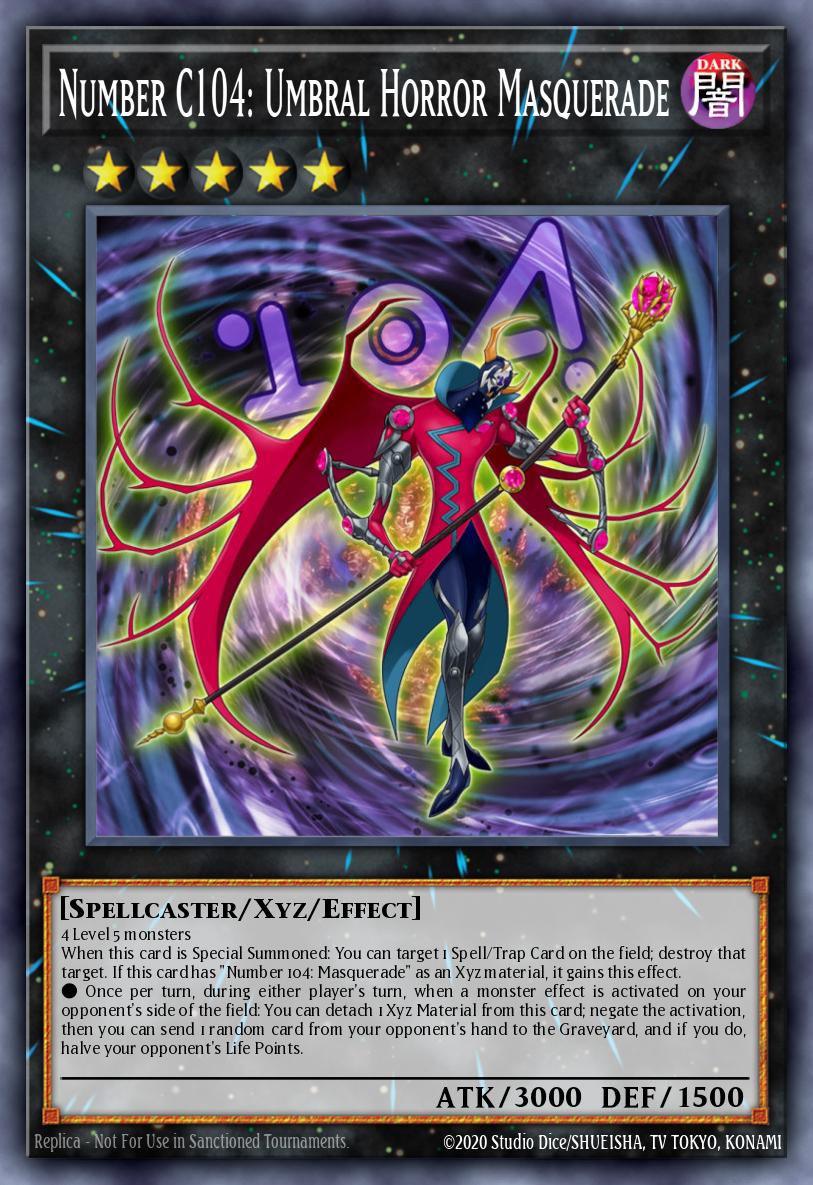 Number C104: Umbral Horror Masquerade - Rarity Collection 5 Yu-Gi-Oh! spoiler