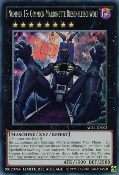 Number 15: Gimmick Puppet Giant Grinder (German) - 