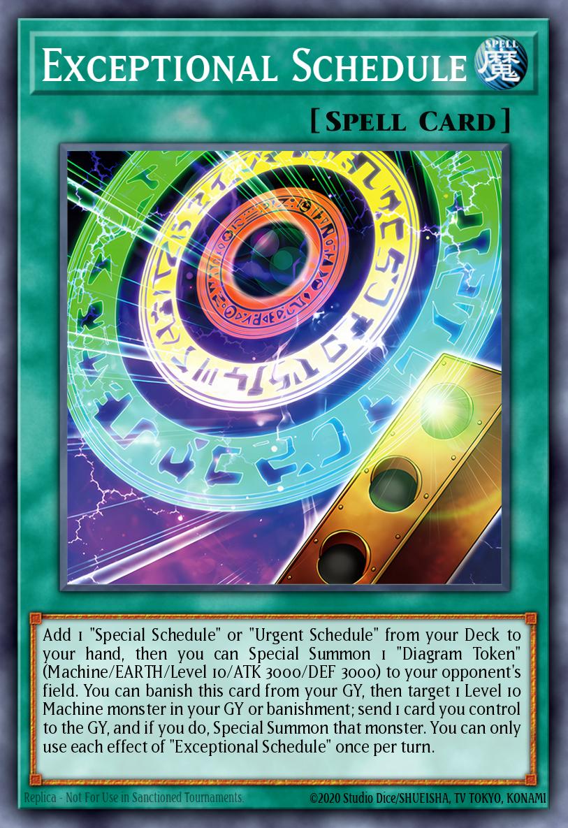 Exceptional Schedule - Blazing Dominion Yu-Gi-Oh! spoiler