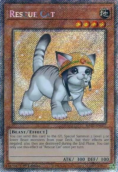 Rescue Cat (Alternate Art) (Platinum Secret Rare)