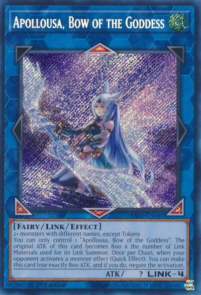 Apollousa, Bow of the Goddess (Alternate Art) (Secret Rare)