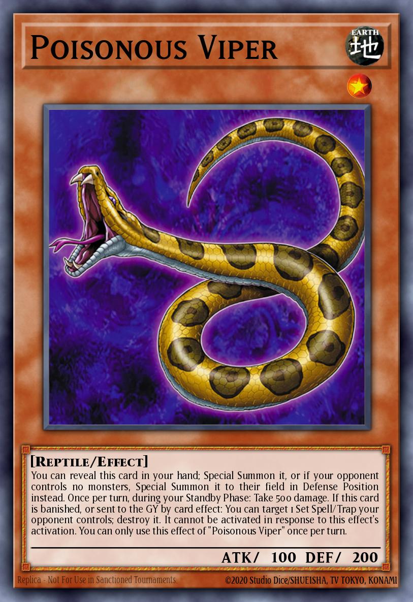 Poisonous Viper - Battles of Legend: Glorious Gallery Yu-Gi-Oh! spoiler