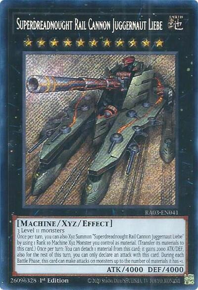 Superdreadnought Rail Cannon Juggernaut Liebe (Secret Rare)