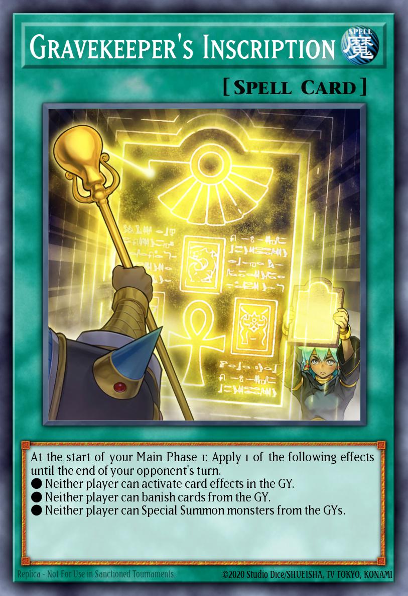 Gravekeeper's Inscription - Battles of Legend: Glorious Gallery Yu-Gi-Oh! spoiler