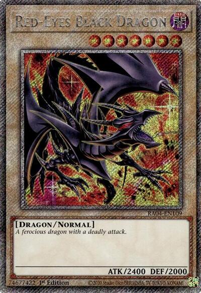 Red-Eyes Black Dragon (8th Art) (Platinum Secret Rare)