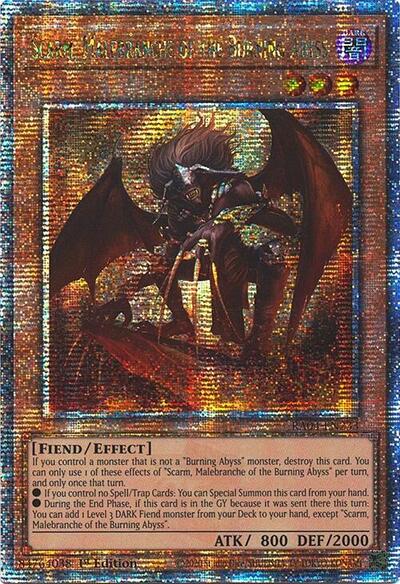 Scarm, Malebranche of the Burning Abyss (Quarter Century Secret Rare)
