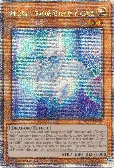 Spectral, Dragon Ruler of Flickers (Quarter Century Secret Rare)