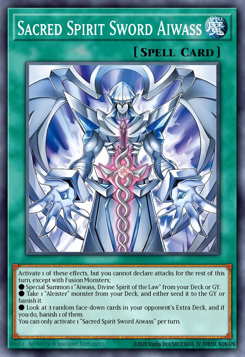 Sacred Spirit Sword Aiwass - Chaos Origins Yu-Gi-Oh! spoiler