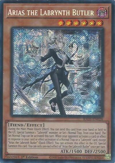 Arias the Labrynth Butler (Secret Rare)