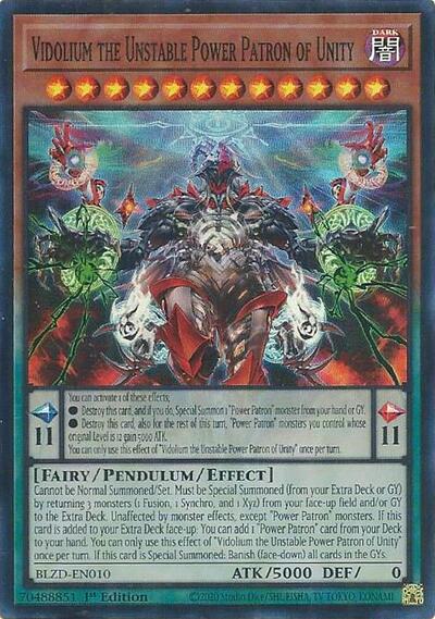 Vidolium the Unstable Power Patron of Unity