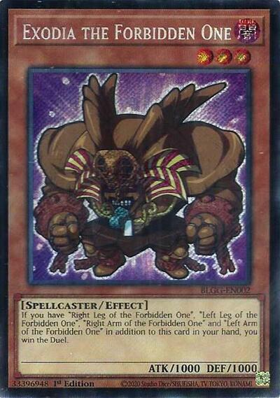 Exodia the Forbidden One - Battles of Legend: Glorious Gallery Yu-Gi-Oh! spoiler
