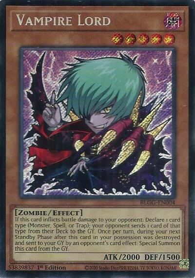 Vampire Lord - Battles of Legend: Glorious Gallery Yu-Gi-Oh! spoiler
