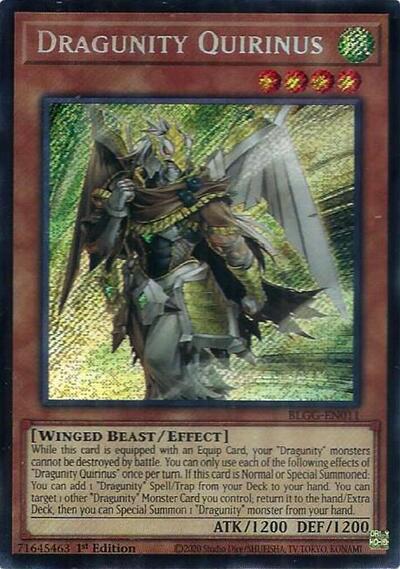 Dragunity Quirinus - Battles of Legend: Glorious Gallery Yu-Gi-Oh! spoiler