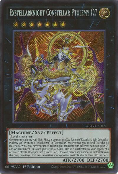 Exstellarknight Constellar Ptolemy Omega 7 - Battles of Legend: Glorious Gallery Yu-Gi-Oh! spoiler
