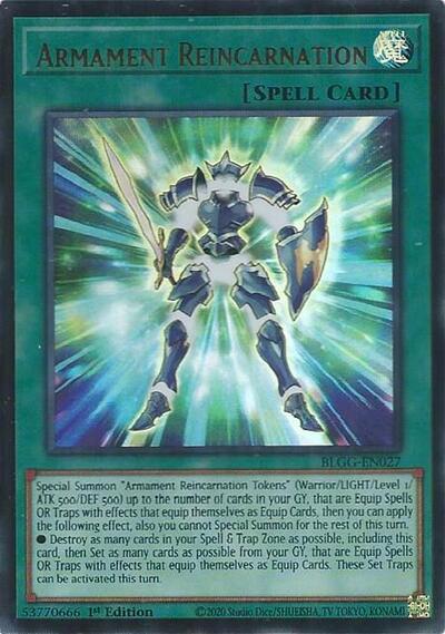 Armament Reincarnation - Battles of Legend: Glorious Gallery Yu-Gi-Oh! spoiler