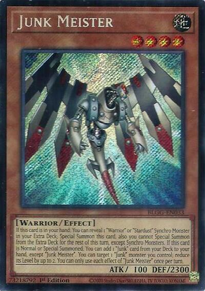 Junk Meister - Battles of Legend: Glorious Gallery Yu-Gi-Oh! spoiler
