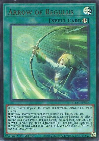 Arrow of Regulus - Battles of Legend: Glorious Gallery Yu-Gi-Oh! spoiler