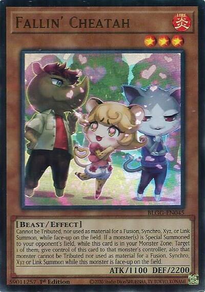 Fallin' Cheatah - Battles of Legend: Glorious Gallery Yu-Gi-Oh! spoiler