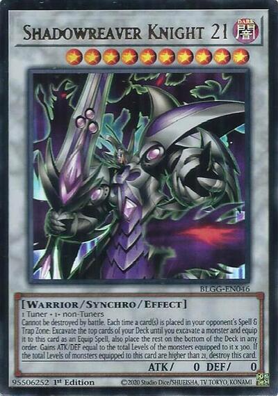 Shadowreaver Knight 21 - Battles of Legend: Glorious Gallery Yu-Gi-Oh! spoiler