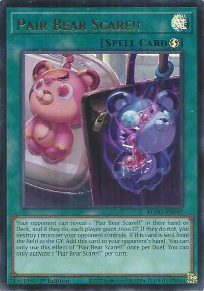 Pair Bear Scare!! - Battles of Legend: Glorious Gallery Yu-Gi-Oh! spoiler