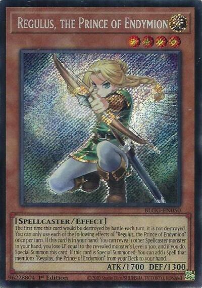 Regulus, the Prince of Endymion - Battles of Legend: Glorious Gallery Yu-Gi-Oh! spoiler