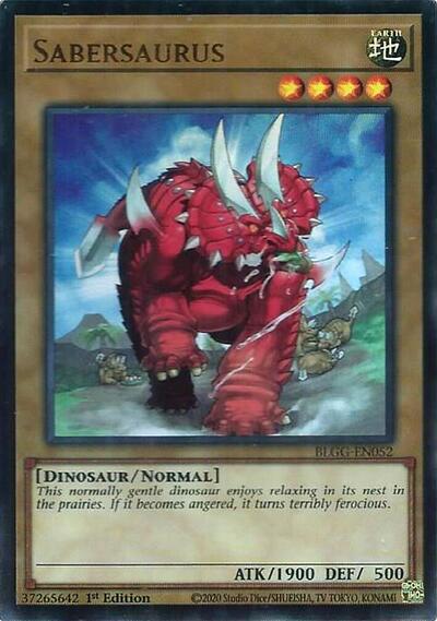 Sabersaurus - Battles of Legend: Glorious Gallery Yu-Gi-Oh! spoiler