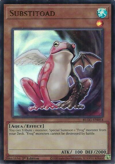 Substitoad - Battles of Legend: Glorious Gallery Yu-Gi-Oh! spoiler