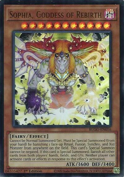 Sophia, Goddess of Rebirth - Battles of Legend: Glorious Gallery Yu-Gi-Oh! spoiler