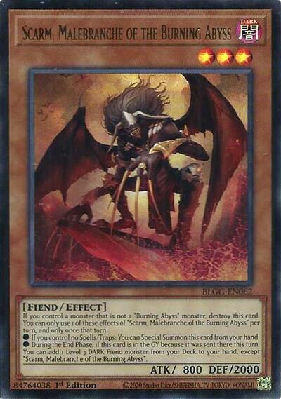 Scarm, Malebranche of the Burning Abyss - Battles of Legend: Glorious Gallery Yu-Gi-Oh! spoiler