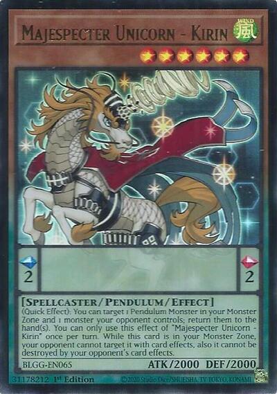 Majespecter Unicorn - Kirin - Battles of Legend: Glorious Gallery Yu-Gi-Oh! spoiler