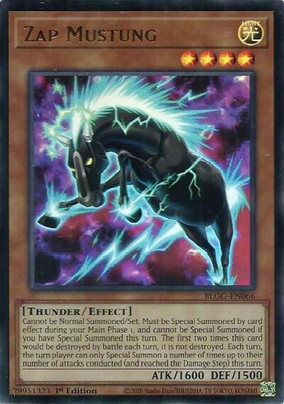 Zap Mustung - Battles of Legend: Glorious Gallery Yu-Gi-Oh! spoiler