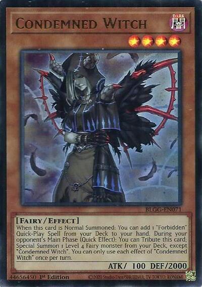 Condemned Witch - Battles of Legend: Glorious Gallery Yu-Gi-Oh! spoiler