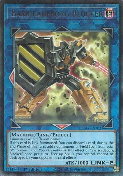 Barricadeborg Blocker - Battles of Legend: Glorious Gallery Yu-Gi-Oh! spoiler
