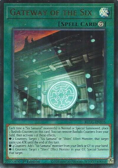 Gateway of the Six - Battles of Legend: Glorious Gallery Yu-Gi-Oh! spoiler