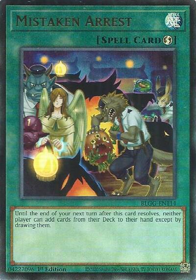 Mistaken Arrest - Battles of Legend: Glorious Gallery Yu-Gi-Oh! spoiler