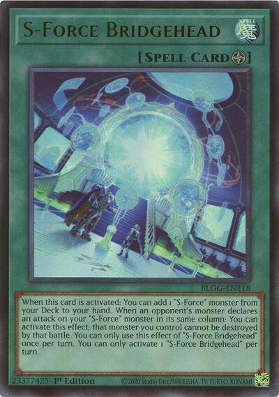 S-Force Bridgehead - Battles of Legend: Glorious Gallery Yu-Gi-Oh! spoiler
