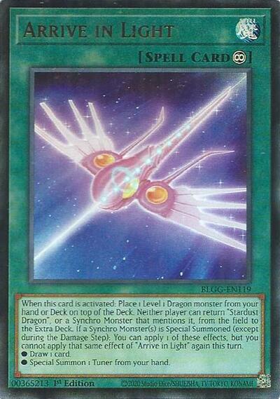 Arrive in Light - Battles of Legend: Glorious Gallery Yu-Gi-Oh! spoiler