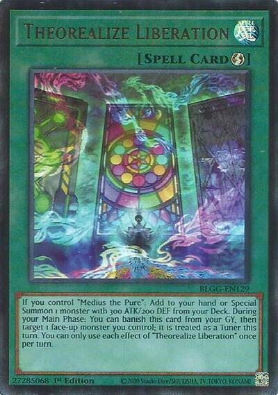 Theorealize Liberation - Battles of Legend: Glorious Gallery Yu-Gi-Oh! spoiler