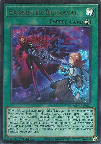 Exosister Betrayal - Battles of Legend: Glorious Gallery Yu-Gi-Oh! spoiler